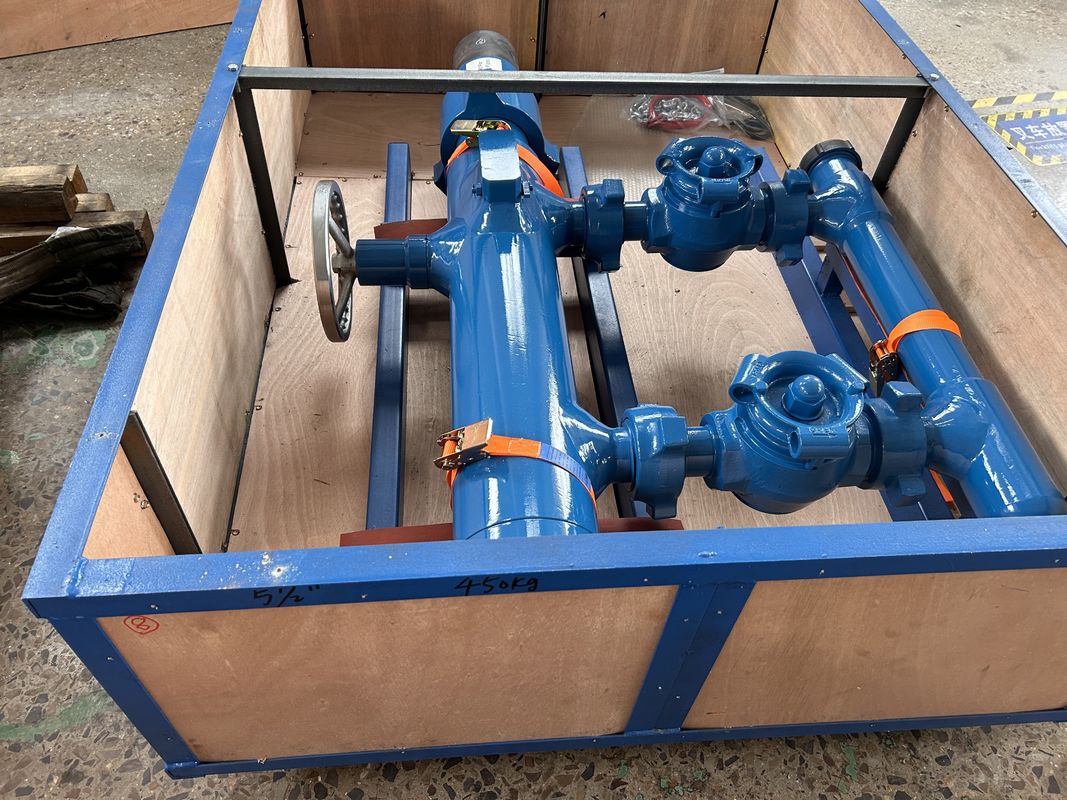 12-3/4' API Obudowa LTC BTC Związany zapięcie 35Mpa Ciśnienie robocze Podwójna wtyczka Głowa cementująca z drewnianym opakowaniem