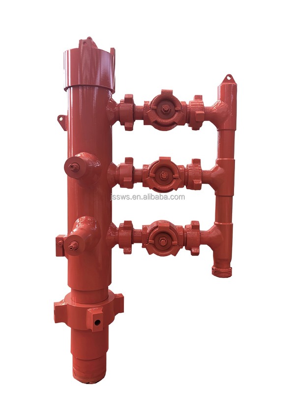 Customizable API 5CT High Pressure Double Plug Cementing Head with 35MPa Working Pressure and 1 Year Warranty